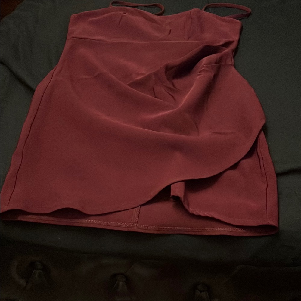 Crystal Doll Burgundy Dress